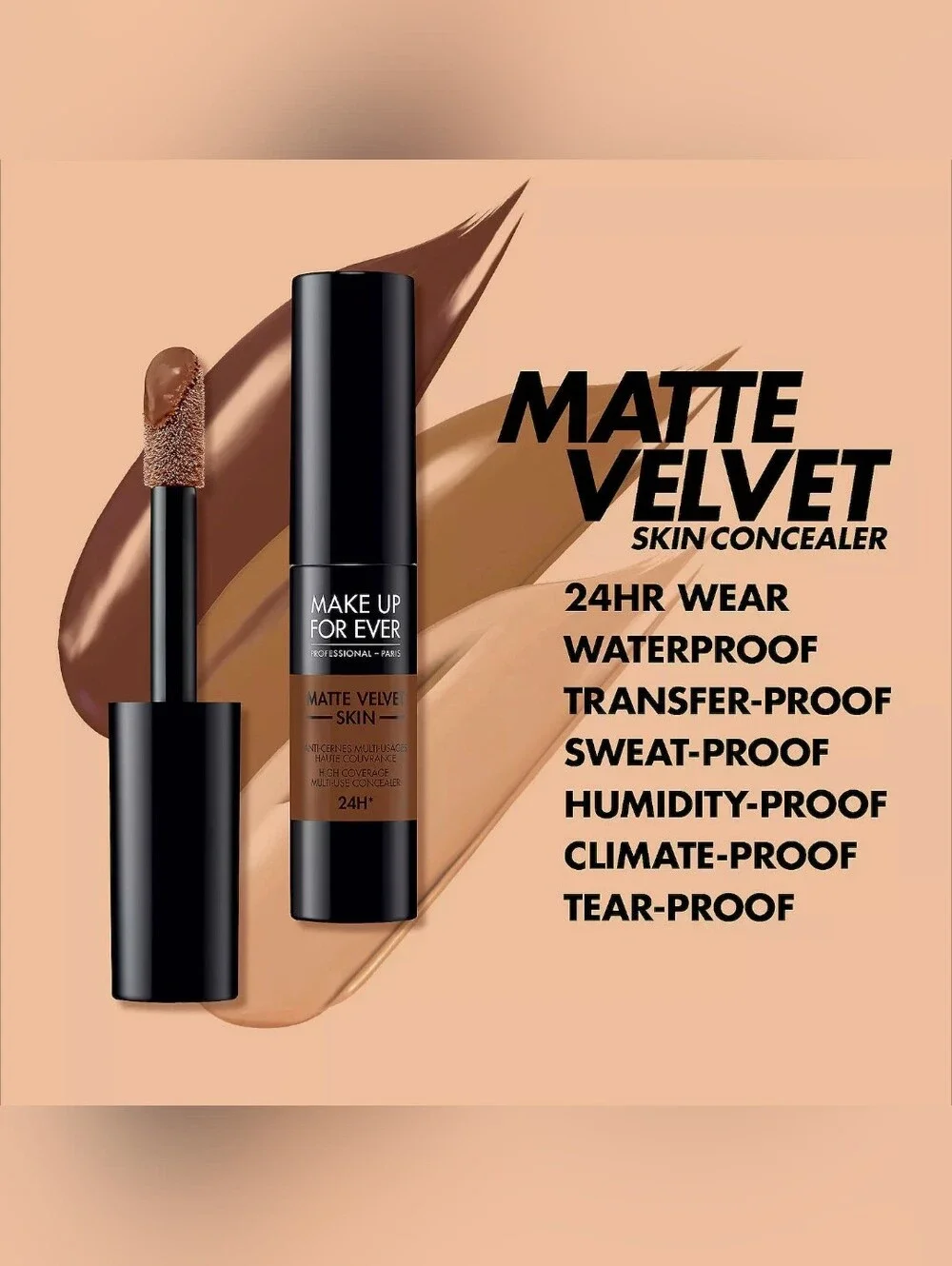 Makeup Forever Matte Velvet Skin 24HR Concealer High Coverage Honey Golden Tan